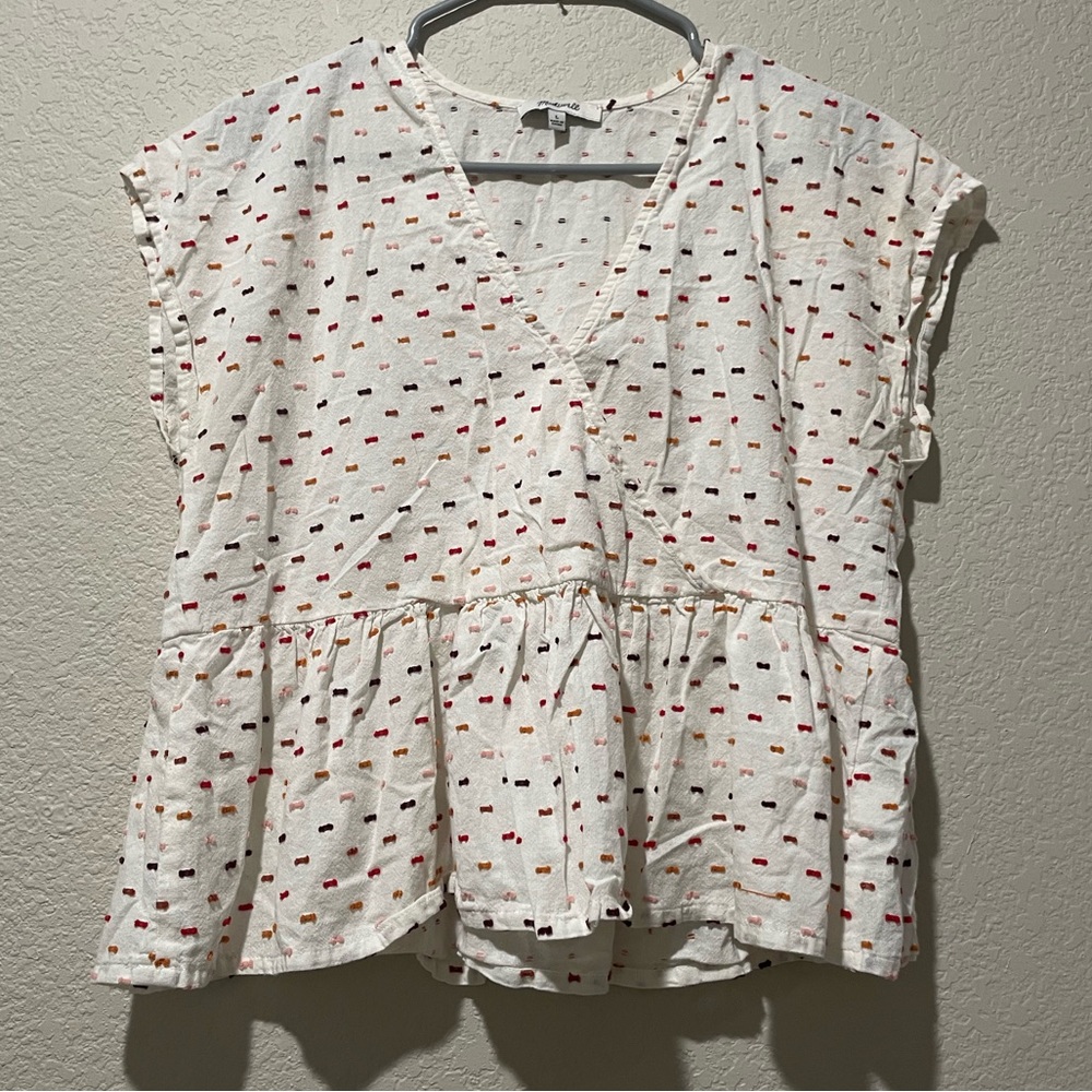 Madewell Women’s Large Speckled Blouse